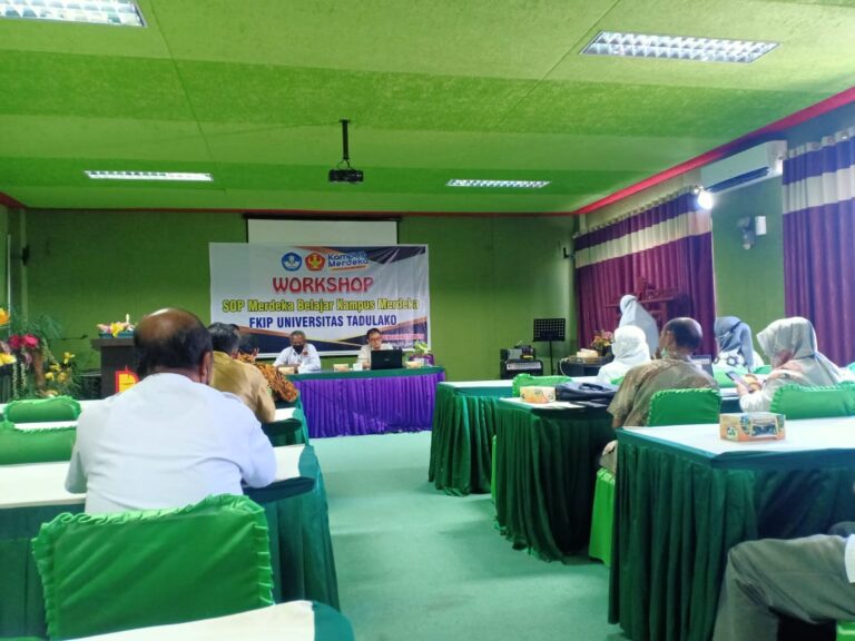 Workshop SOP Merdeka Belajar Kampus Merdeka FKIP Universitas Tadulako