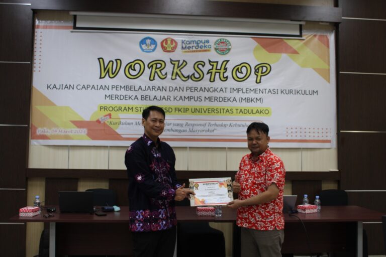 WORKSHOP: Kajian Capaian Pembelajaran dan Perangkat Implementasi Kurikulum Merdeka Belajar Kampus Merdeka (MBKM)